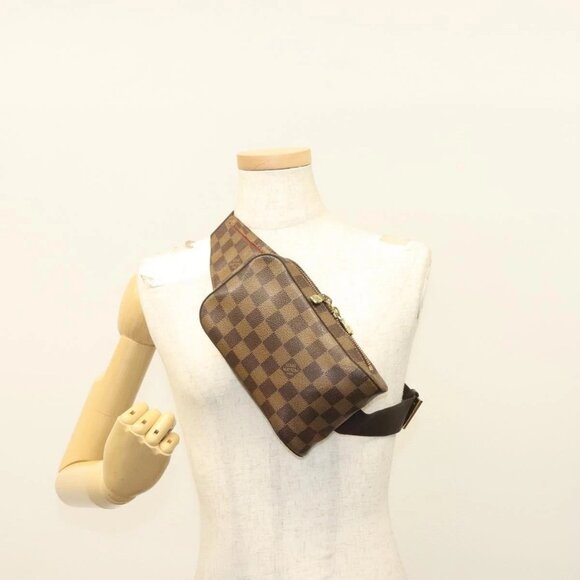 LOUIS VUITTON Damier Ebene Geronimos Shoulder Bag N51994 LV Auth 141683 - Picture 1 of 16